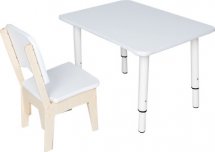 Набор растущей мебели Стол+стул, белый