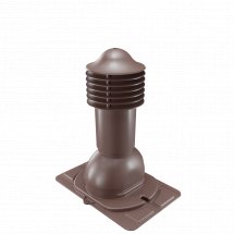 Труба вентиляции/Утепленный выход/Универсальный для кровли/коричневый шоколад RAL8017