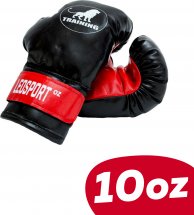 Перчатки боксерские Leosport Training 10 унций, черный