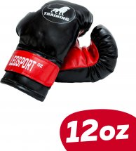 Перчатки боксерские Leosport Training 12 унций, черный
