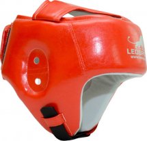 Шлем боксерский литой Leosport детский XS, красный