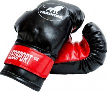 Перчатки боксерские Leosport Training 10 унций, красный с черным