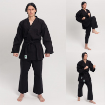 Кимоно для рукопашного боя Leomik Training черное, рост 145 см