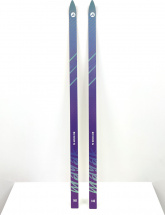 Беговые подростковые деревянные лыжи Маяк 140 см, фиолетовый-голубой