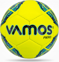 Мяч футбольный VAMOS FIERO № 3 тренировочный, желто-сине-красный