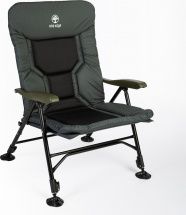 Кресло складное туристическое карповое Люкс КЕДР, сталь, цвет серый
