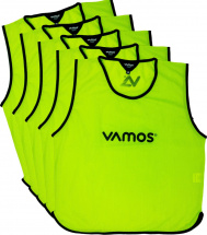 Комплект манишки футбольные VAMOS для детей, рост до 128, зеленый, 5 шт