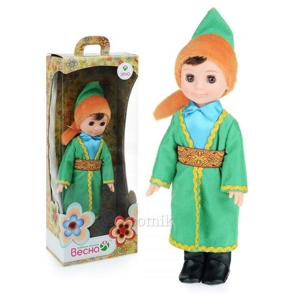 Кукла Весна мальчик в русском костюме, 30см, в3909